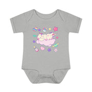 Cute Infant Baby Bodysuit with Playful Cloud Design
