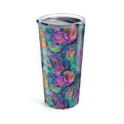 Vibrant Paisley Design Tumbler 20oz - Colorful Travel Mug for Hot & Cold Beverages