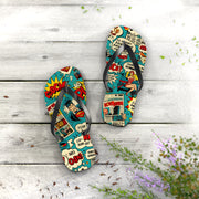 Superhero Comic Flip Flops - Fun Summer Sandals for Beach Lovers