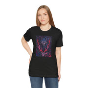 Nature-Inspired Graphic Tee - Wolf & Deer Design