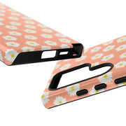 Daisy Pattern Tough Samsung Galaxy Phone Case - Floral Design for Stylish Protection