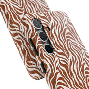 Stylish Zebra Print Tough Phone Case - Durable Protection & Trendy Design