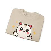 Cute Cat Graphic Unisex Crewneck Sweatshirt - DEVOTREE