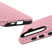 Cute Patterned Samsung Galaxy Phone Case - Tough Cases with Pink Hearts