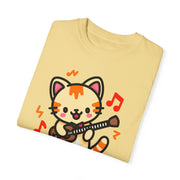 Cute Cat Guitar Unisex T-Shirt | Fun & Playful Design for Music Lovers
