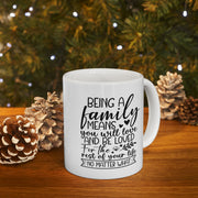Inspiring Family Quote Ceramic Mug - Perfect Gift for Loved Ones