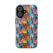 Playful Cat iPhone Case - Tough & Colorful Design