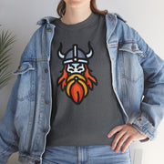 Viking Warrior Unisex Heavy Cotton Tee - Bold Graphic Tee for Norse Mythology Fans