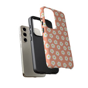 Daisy Pattern Tough Samsung Galaxy Phone Case - Floral Design for Stylish Protection