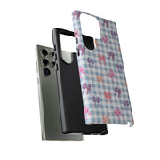 Cute Bow Pattern Tough Samsung Galaxy Phone Case - Stylish Protective Cover for Everyday Use