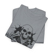 Skeleton Graphic Unisex Heavy Cotton Tee - Perfect for Halloween & Casual Wear