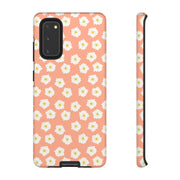 Daisy Pattern Tough Samsung Galaxy Phone Case - Floral Design for Stylish Protection