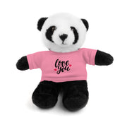 Cute Stuffed Animal with 'Love You' Tee - Perfect Gift for Kids and Beloved Ones