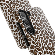 Stylish Leopard Print Tough Phone Case - Durable Protection for Your Device