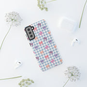 Cute Bow Pattern Tough Samsung Galaxy Phone Case - Stylish Protective Cover for Everyday Use