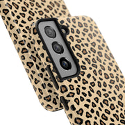 Leopard Print Tough Phone Case - Stylish Protection for Your Device