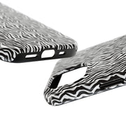 Zebra Print Tough Phone Case - Durable Protection for Style and Function