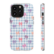 Cute Bow Pattern iPhone Case - Tough Cases for Girls & Women