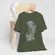 Eco-Friendly Nature Art Unisex Jersey Tee - Botanical Design
