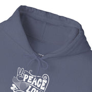 Peace Love Weed Unisex Hoodie - Cozy Cannabis Sweatshirt for Relaxed Vibes
