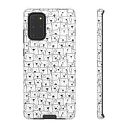 Cute Dog Pattern Samsung Galaxy Phone Case - Tough Cases for Pet Lovers