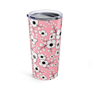 Floral Pink Tumbler 20oz - Stylish Insulated Drinkware for Everyday Use