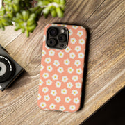 Floral Tough Phone Case with Daisy Design