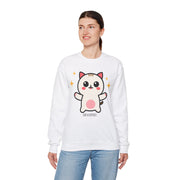 Cute Cat Graphic Unisex Crewneck Sweatshirt - DEVOTREE