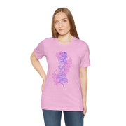 Bohemian Floral Snake Unisex Tee - Soft Pastel Color Shirt for Nature Lovers