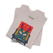 Merge Graphic Unisex Jersey Tee - Bold Skull & Dragon Design