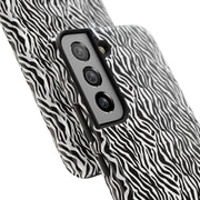 Zebra Print Tough Phone Case - Durable Protection for Style and Function