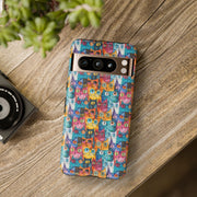 Colorful Cat Google Pixel Phone Case - Tough Cases for Pet Lovers