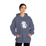 Cute Cat Music Lover Hoodie - Unisex Heavy Blend™ Sweatshirt