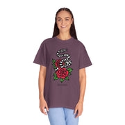 Devotree Snake & Roses Unisex Garment-Dyed T-Shirt