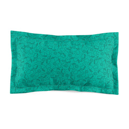 Funky Fruit Microfiber Pillow Sham - Vibrant Teal Bedroom Decor