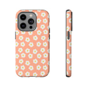 Floral Tough Phone Case with Daisy Design