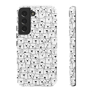 Cute Dog Pattern Samsung Galaxy Phone Case - Tough Cases for Pet Lovers