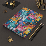 Vibrant Cat-Themed Hardcover Journal for Cat Lovers
