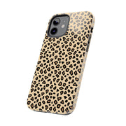 Leopard Print Tough Phone Case - Stylish Protection for Your Device