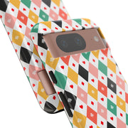 Colorful Diamond Pattern Google Pixel Phone Case - Tough Cases