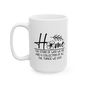 Cozy Home Ceramic Mug - Perfect Gift for Housewarmings & Everyday Use