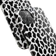 Stylish Cow Print Tough Phone Case - Durable Protection for Animal Lovers