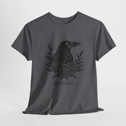 Devoted Raven Floral Unisex Heavy Cotton Tee