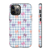 Cute Bow Pattern iPhone Case - Tough Cases for Girls & Women