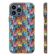 Playful Cat iPhone Case - Tough & Colorful Design
