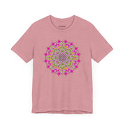 Luxe Mandala Unisex Jersey Tee - Vibrant Botanical Design