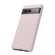 Pink Heart Pattern Google Pixel Tough Case - Stylish and Durable Phone Cover