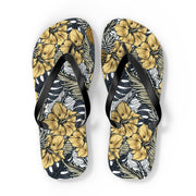 Tropical Floral Flip Flops | Summer Beach Sandals for Vacation