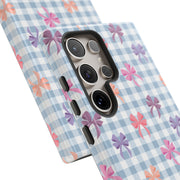 Cute Bow Pattern Tough Samsung Galaxy Phone Case - Stylish Protective Cover for Everyday Use