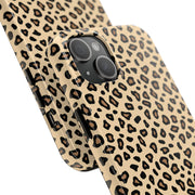 Leopard Print Tough Phone Case - Stylish Protection for Your Device